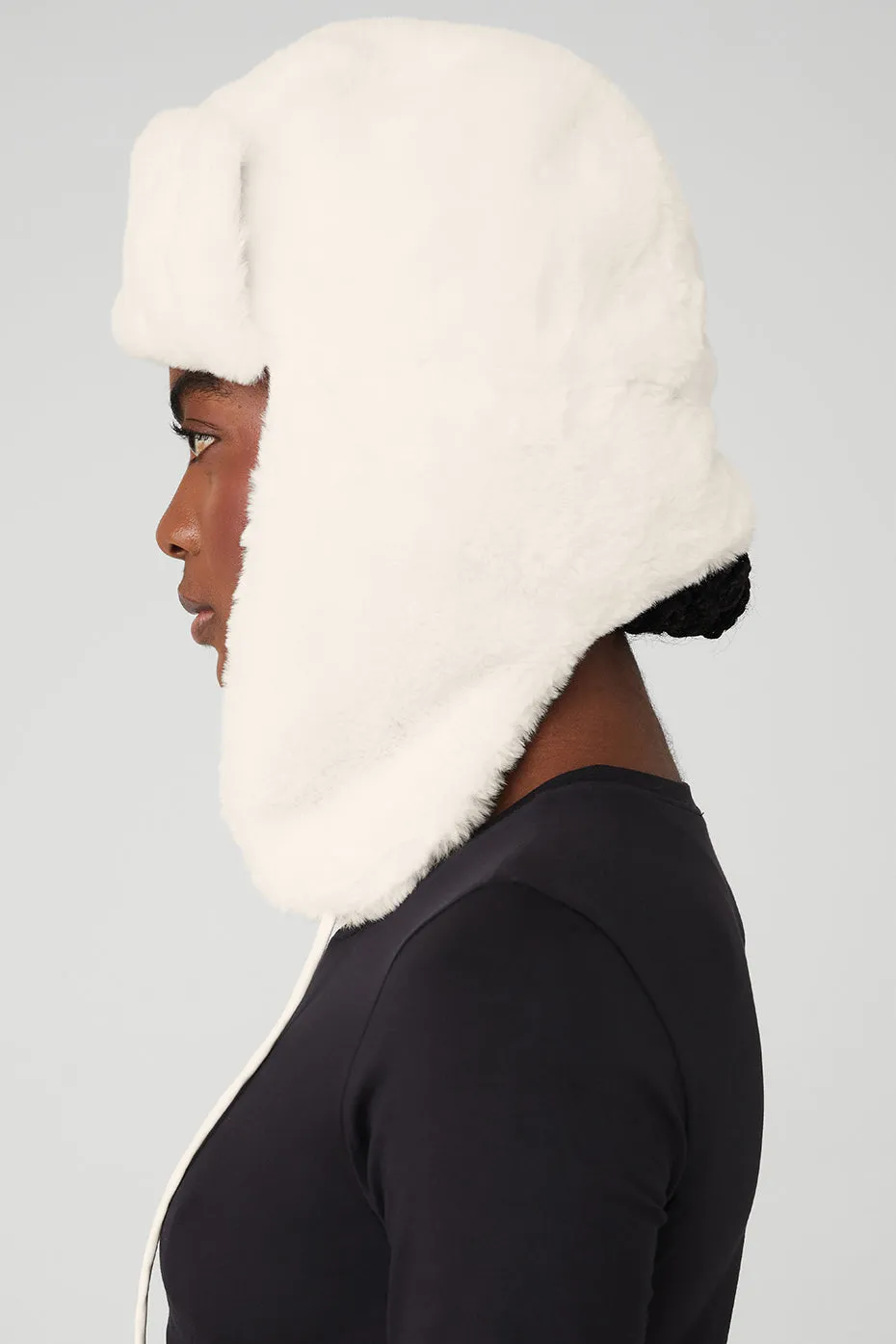 Faux Fur Polar Hat - Ivory