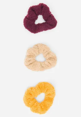 Faux Sherpa Hair Tie Set