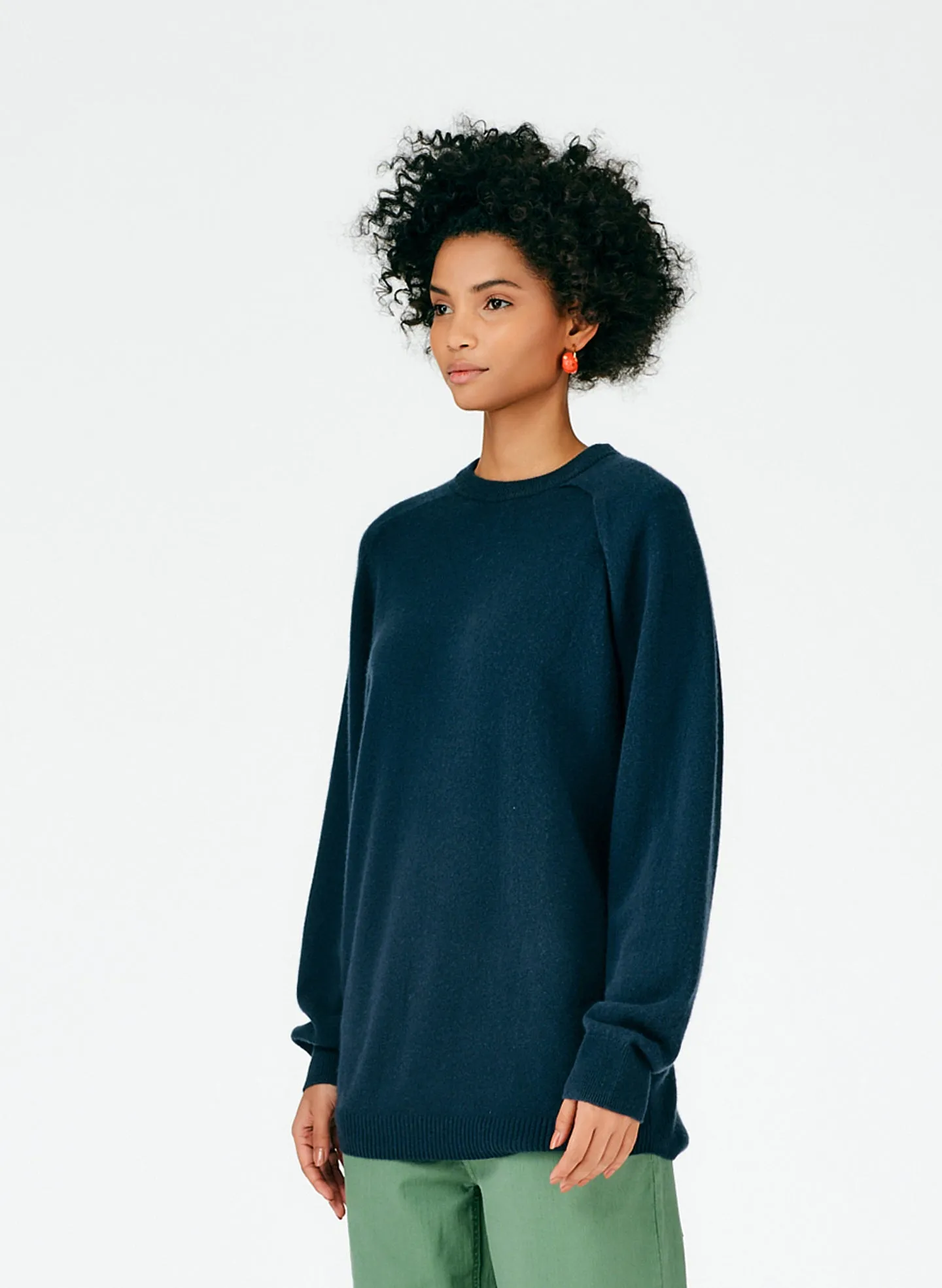 Feather Weight Cashmere Cutout Sleeve Pullover