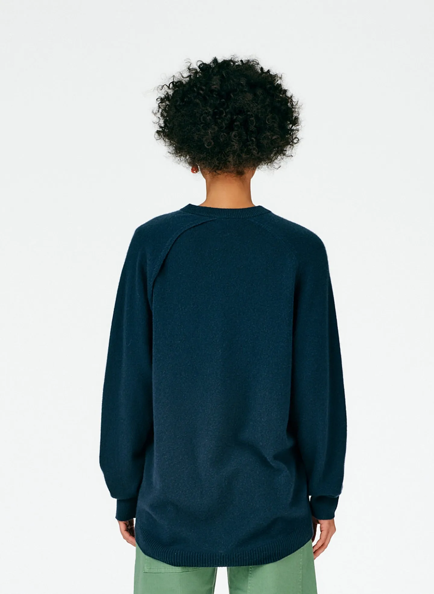 Feather Weight Cashmere Cutout Sleeve Pullover