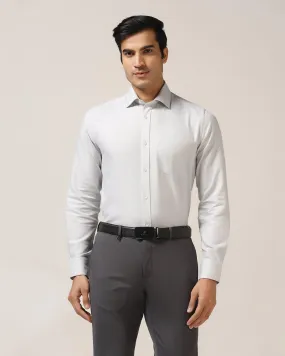 Formal Grey Textured Shirt - Baker