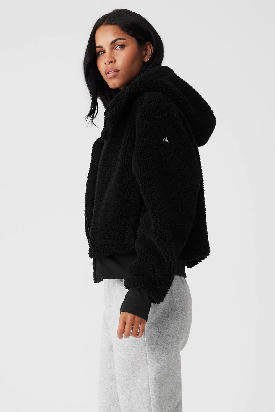 Foxy Sherpa Jacket - Black