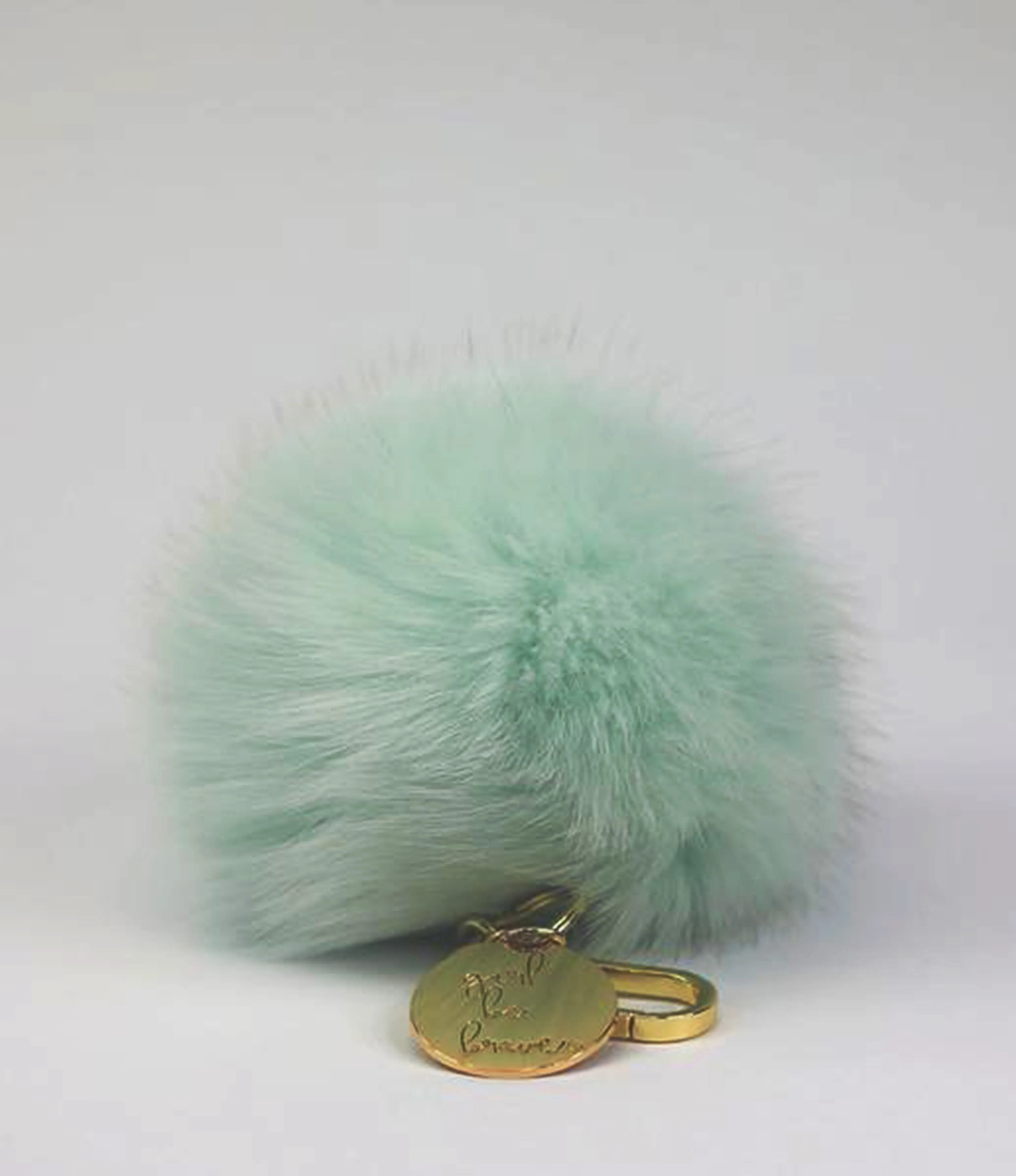 Girl Be Brave Jumbo Fur Keychain