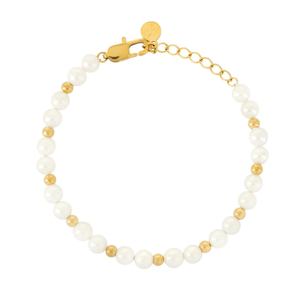 Gold Pearl Bracelet