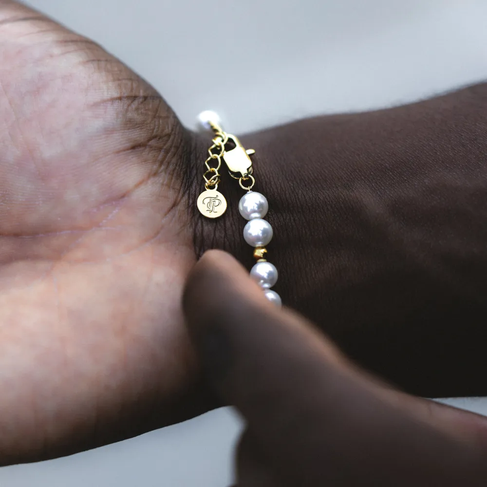 Gold Pearl Bracelet