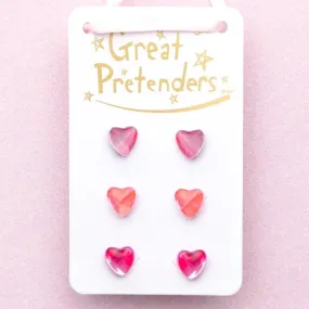 Great Pretenders Boutique Holo Heart Earrings