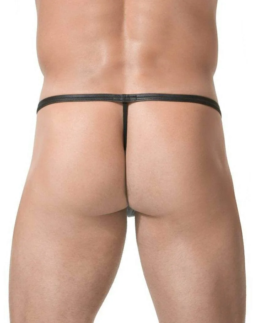 Gregg Homme String Crave Men G-String Low Rise Sexy Faux-Leather 152614 55