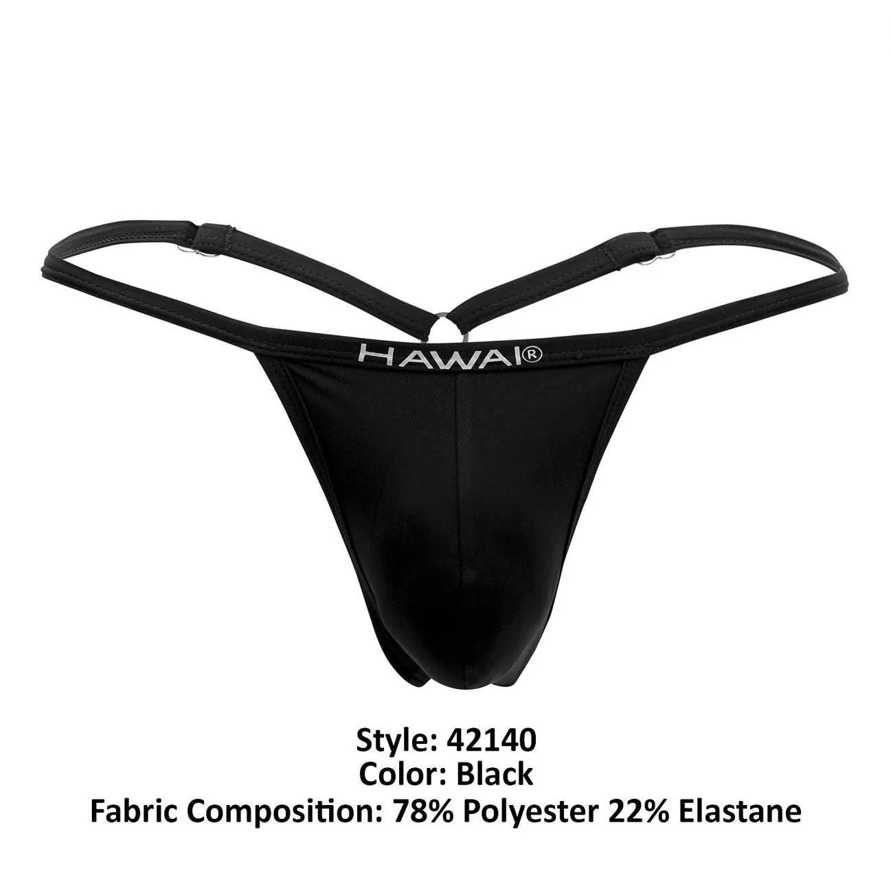 HAWAI 42140 Solid Mens G-String Black