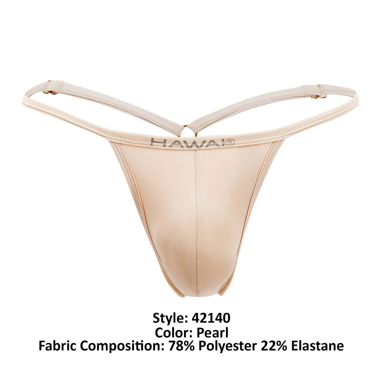 HAWAI 42140 Solid Mens G-String Pearl