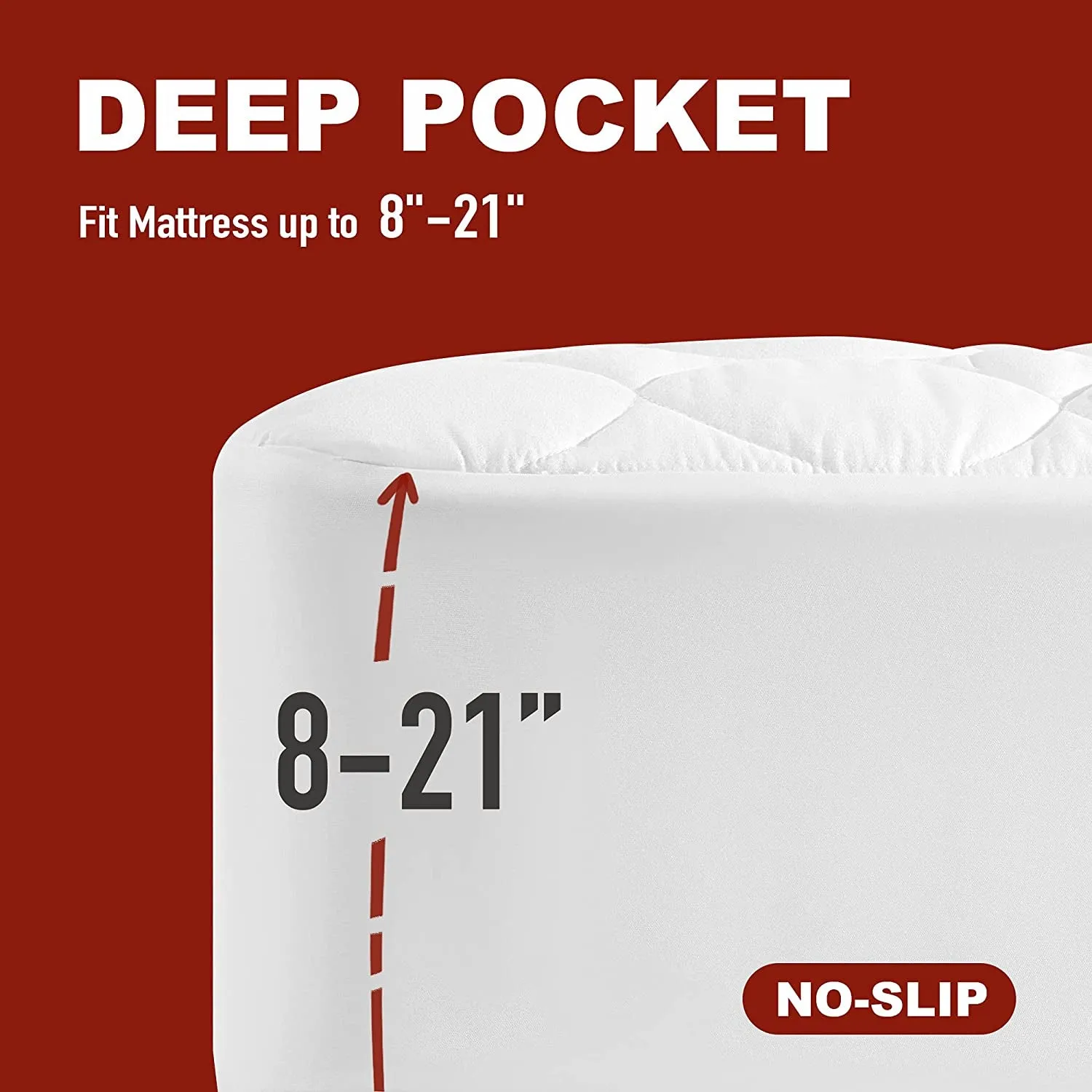 Heated Mattress Pad Queen Water-Resistant Electric Mattress Pad Bed Topper Stretches up 8-21 Deep Pocket