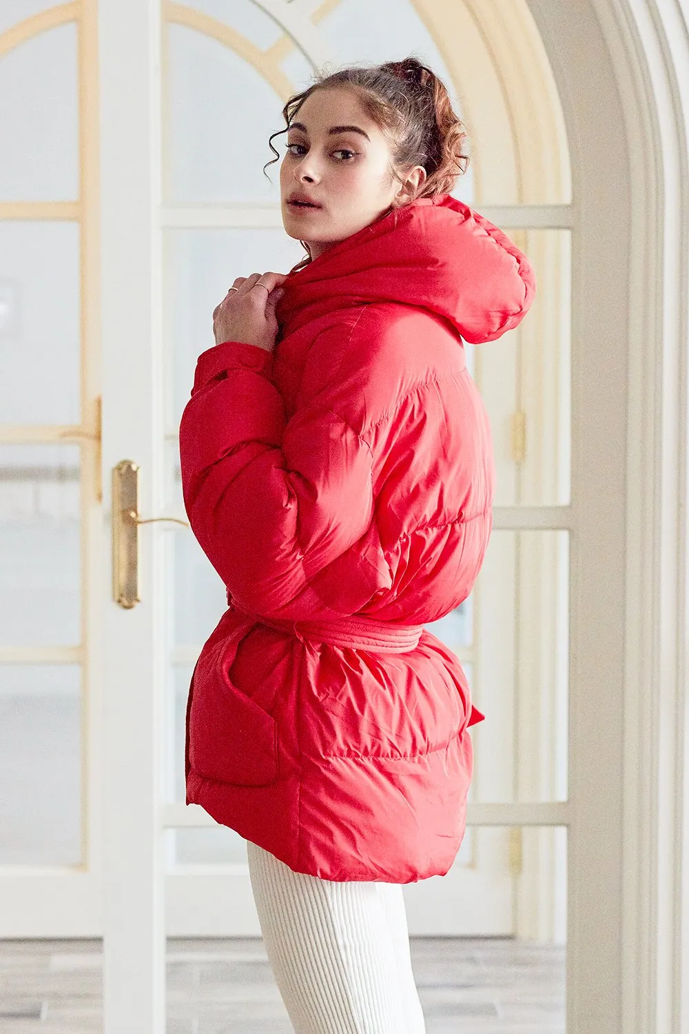 Karen Belted Puffer Jacket