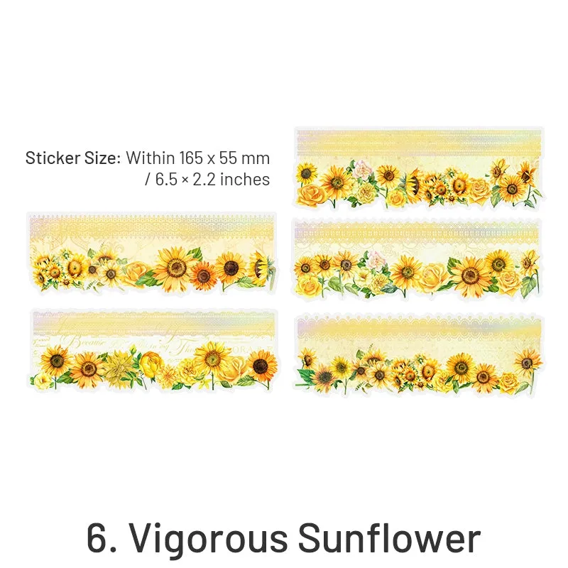 LaceFlowerDecorativeHotStampingClear TransparentSticker