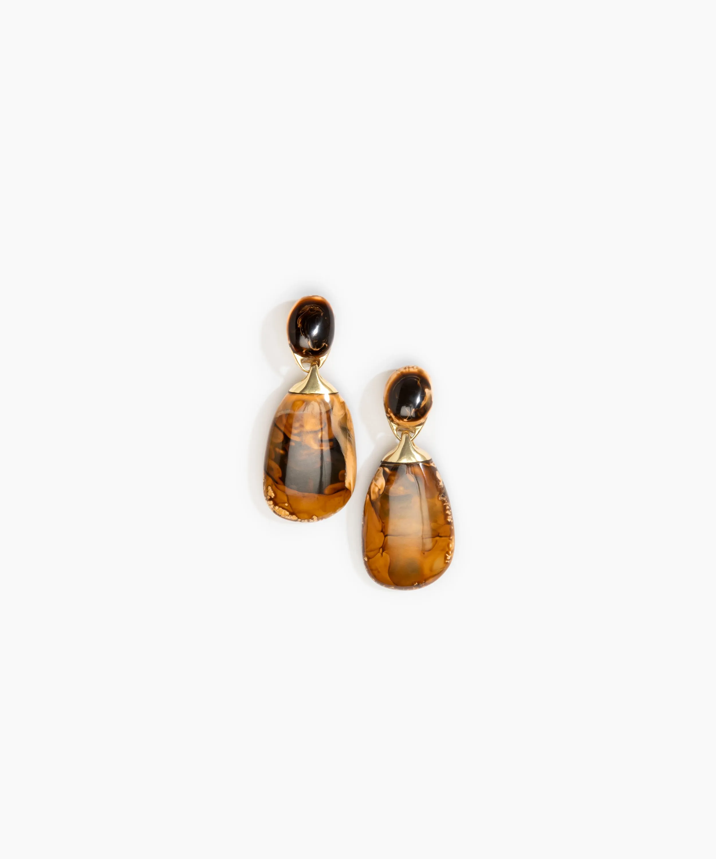 Large River Rock Earrings