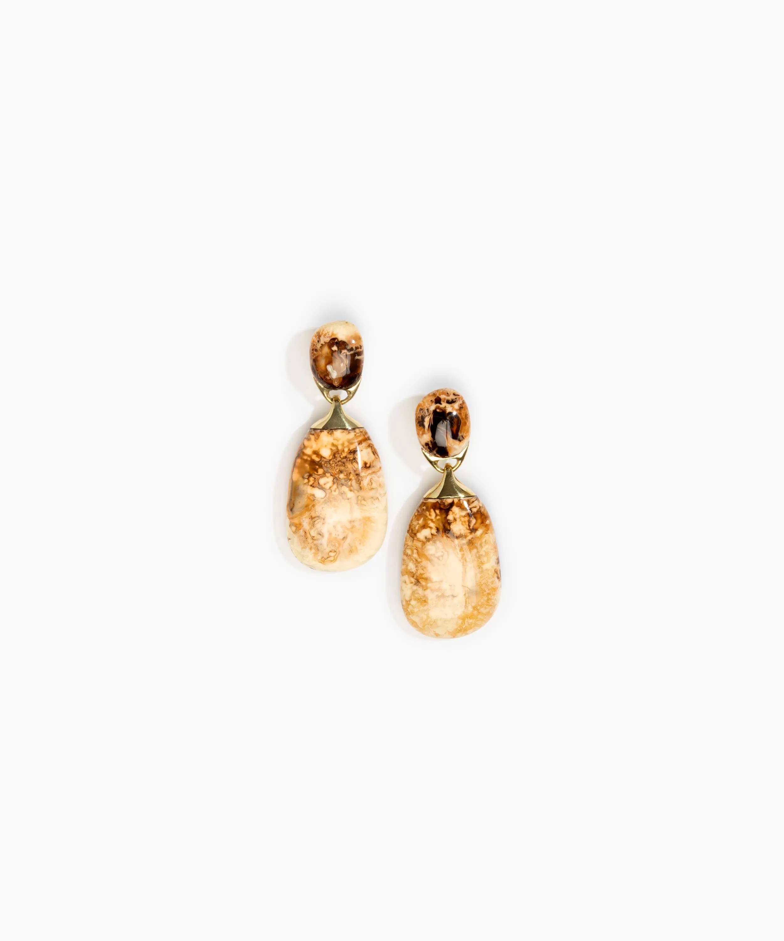 Large River Rock Earrings