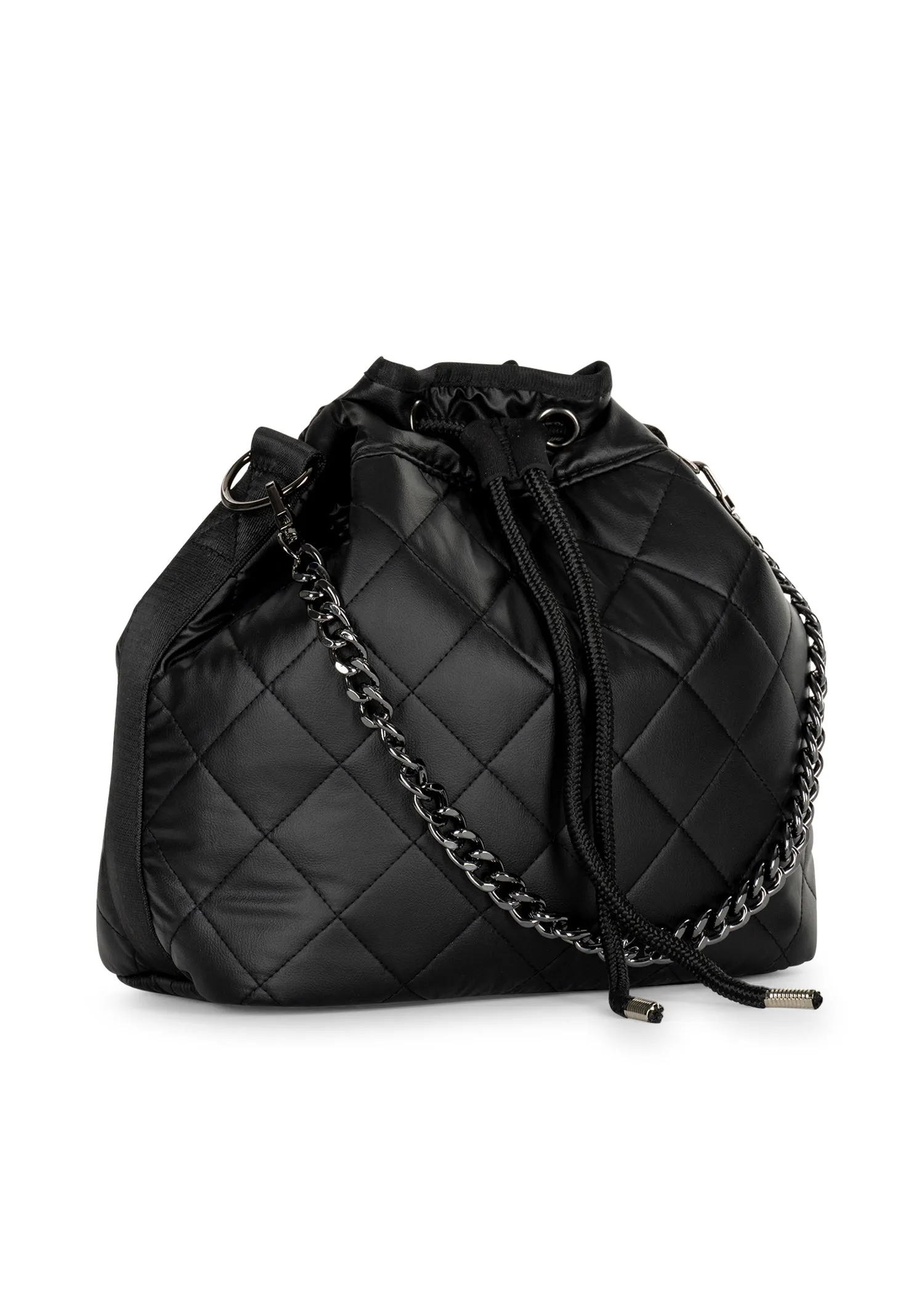 Lindsey Carbon Puffer Bucket Bag - FINAL SALE