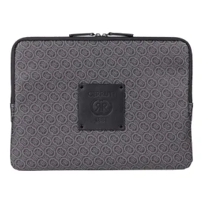 Logomania Grey Laptop Sleeve By Cerruti