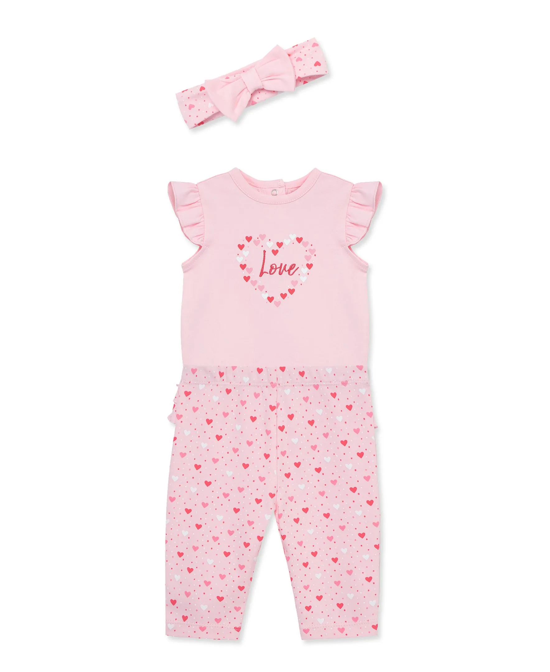 Love Bodysuit Set & Headband