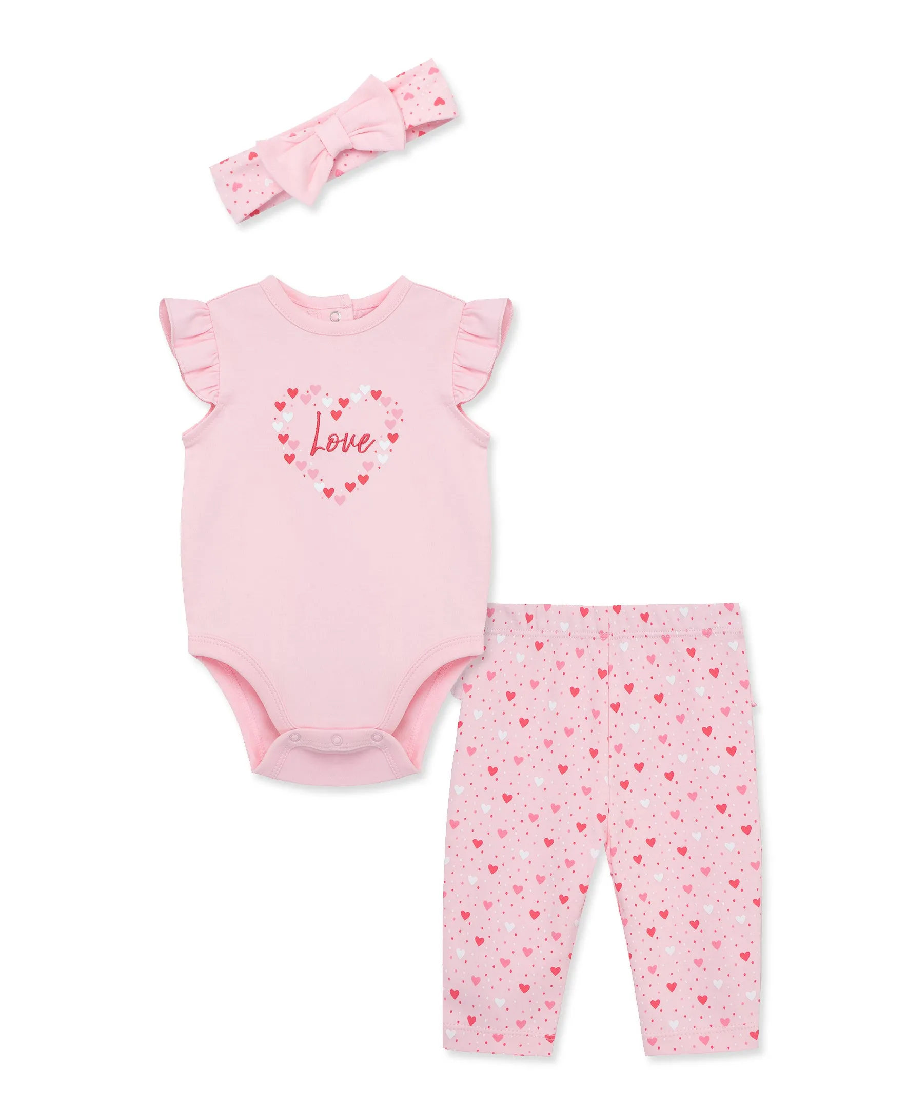 Love Bodysuit Set & Headband