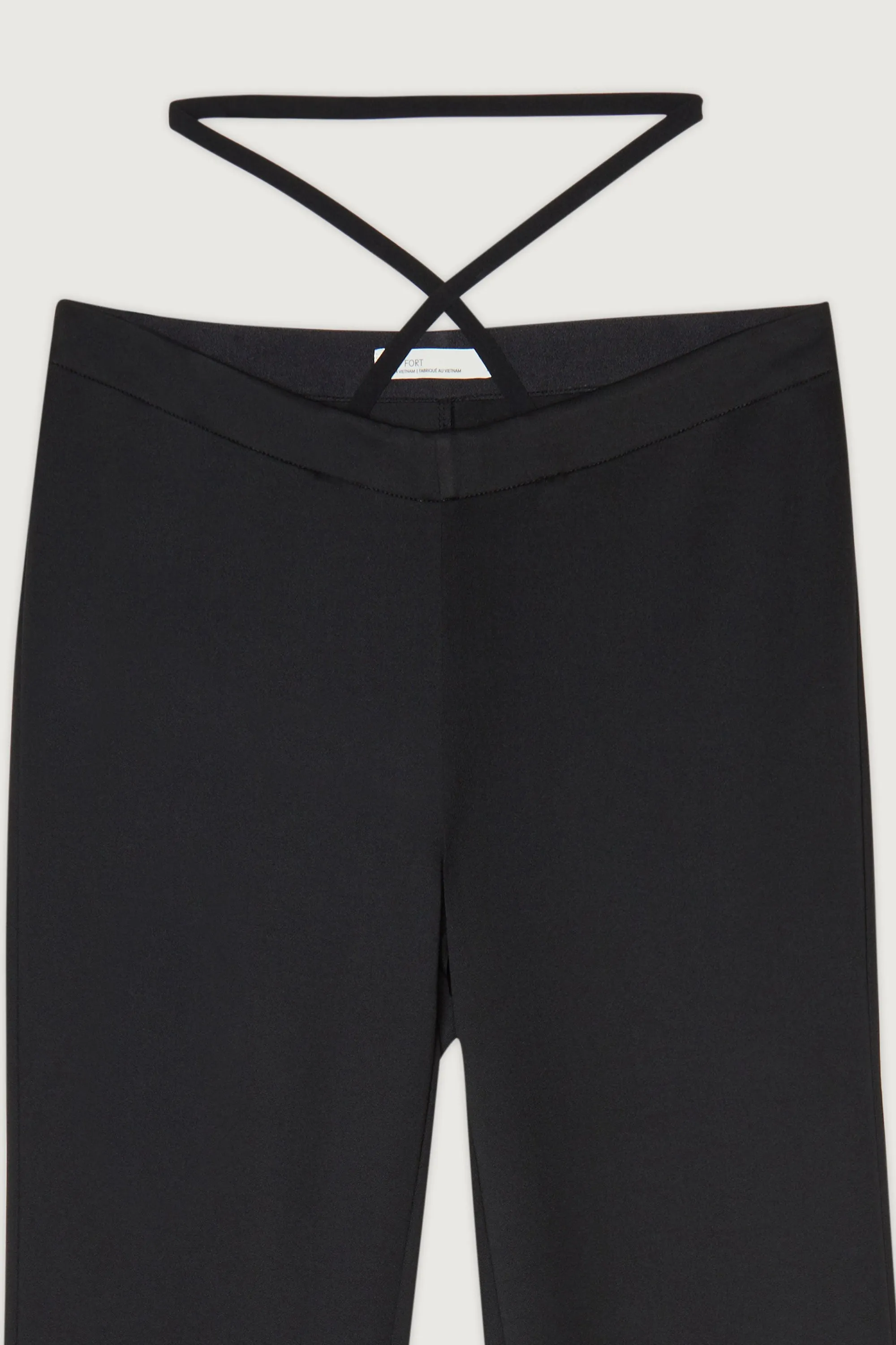 LOW RISE PANT WITH WAIST TIE