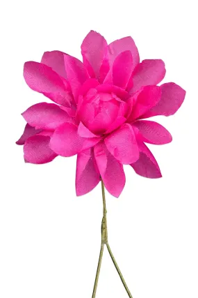 Magenta Dahlia Silk Boutonnière Flower