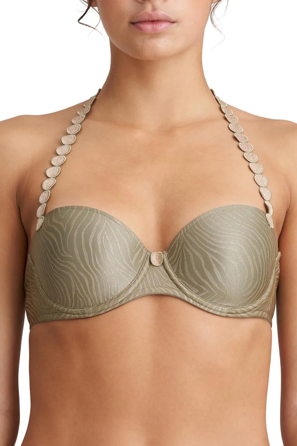 Marie Jo Tom Padded Balcony Bra,  Golden Olive (0120829)