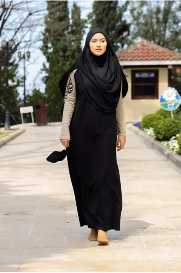 Marina Hooded Women Hijab Prayer Wear - Standard Size