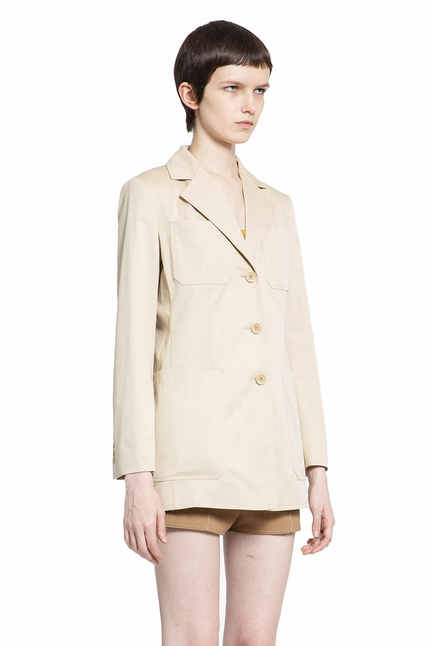 MAX MARA WOMAN BEIGE BLAZERS