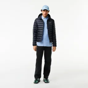 Men's Lacoste Quilted Hooded Short Jacket