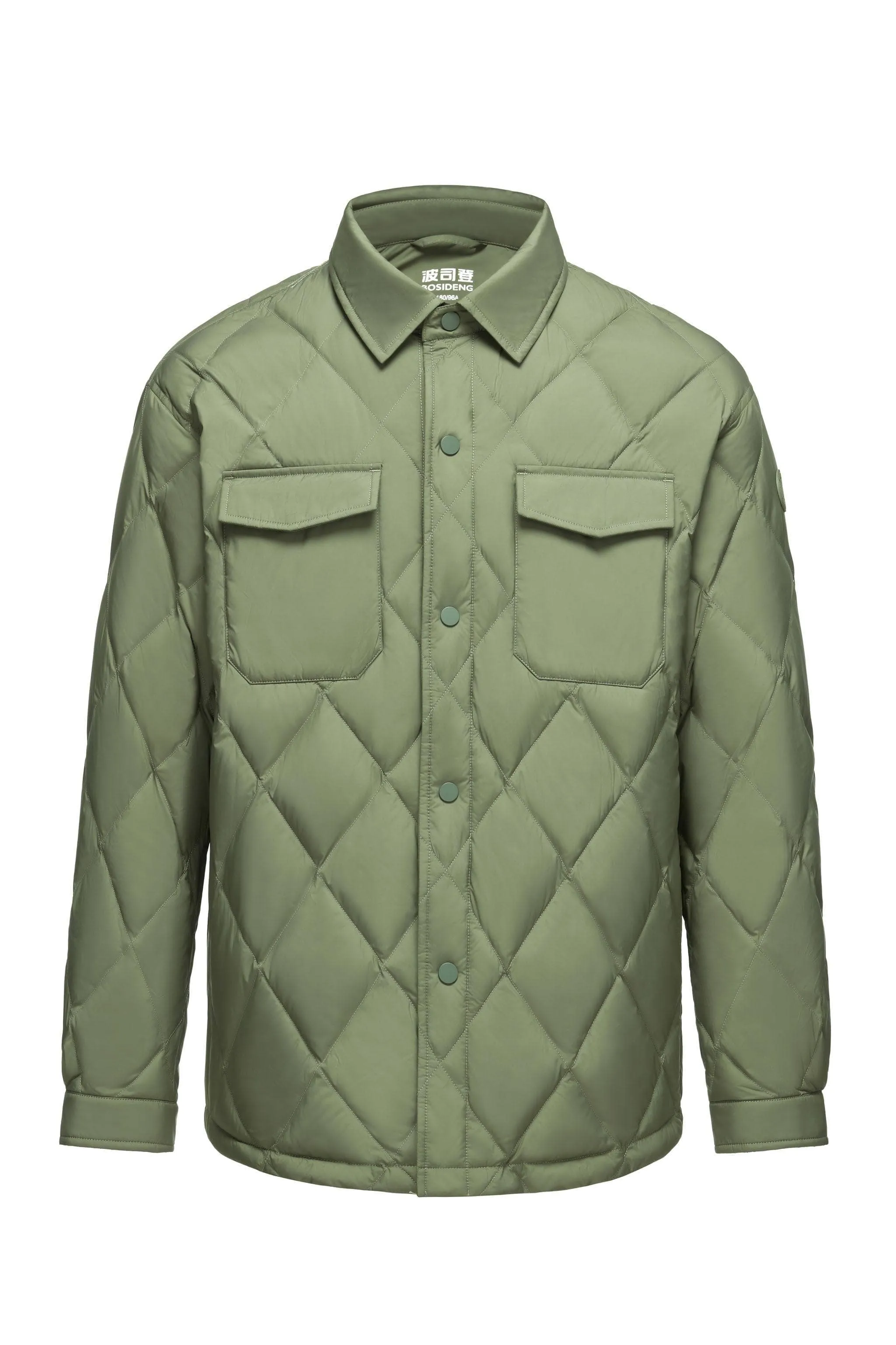 Men's Quilted Down Shacket