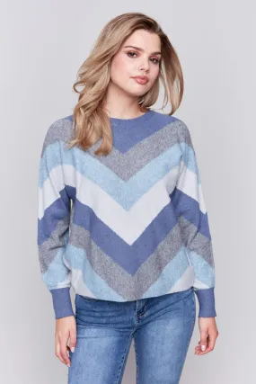 Mitered Stripe Sweater