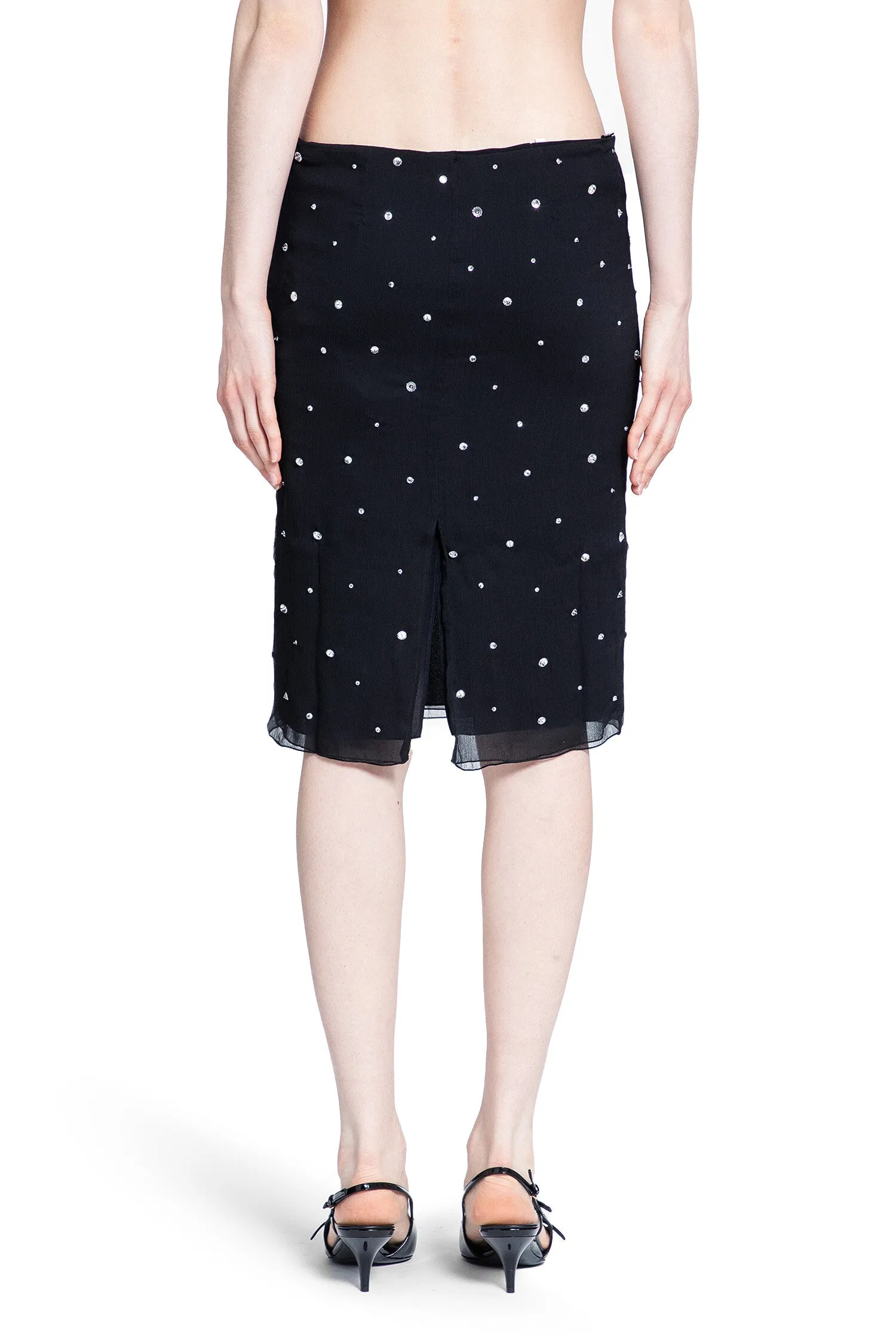 MIU MIU WOMAN BLACK SKIRTS