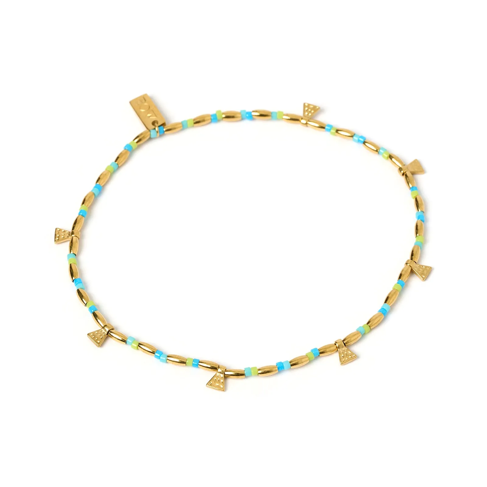 Natalia Gold Anklet - Ocean