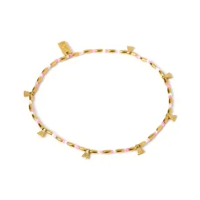 Natalia Gold Anklet - Peony