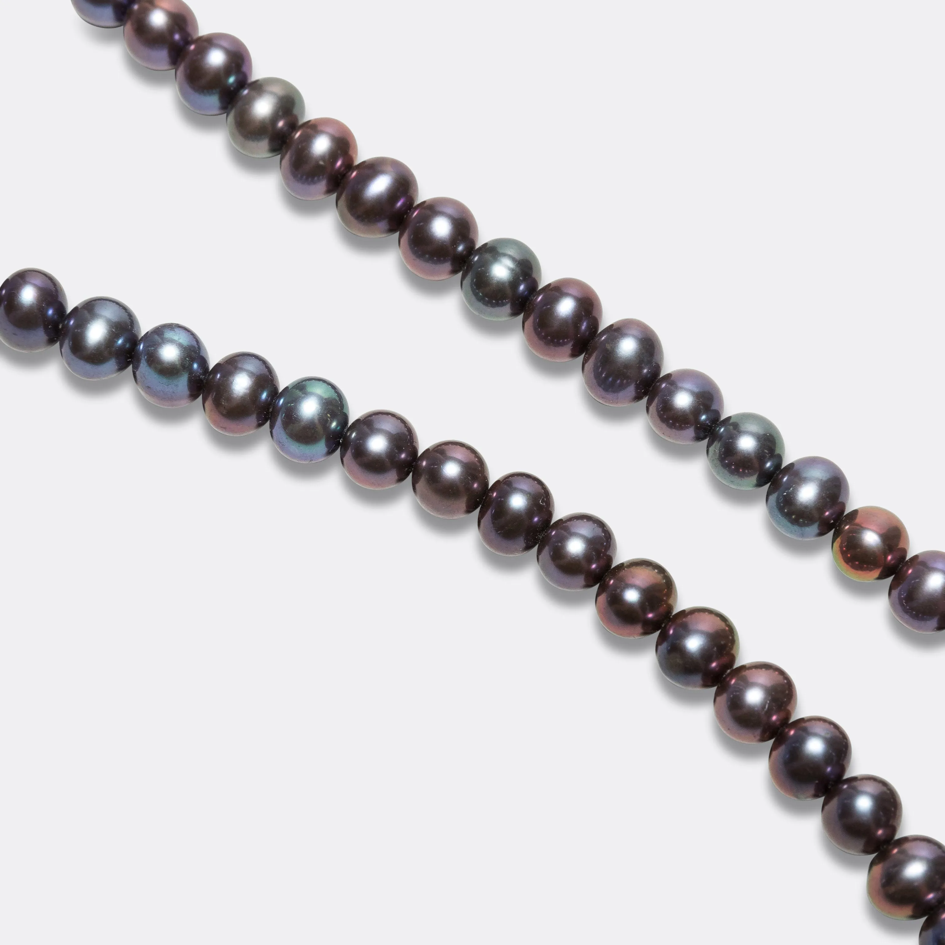 Night Pearl Necklace - 925 Silver