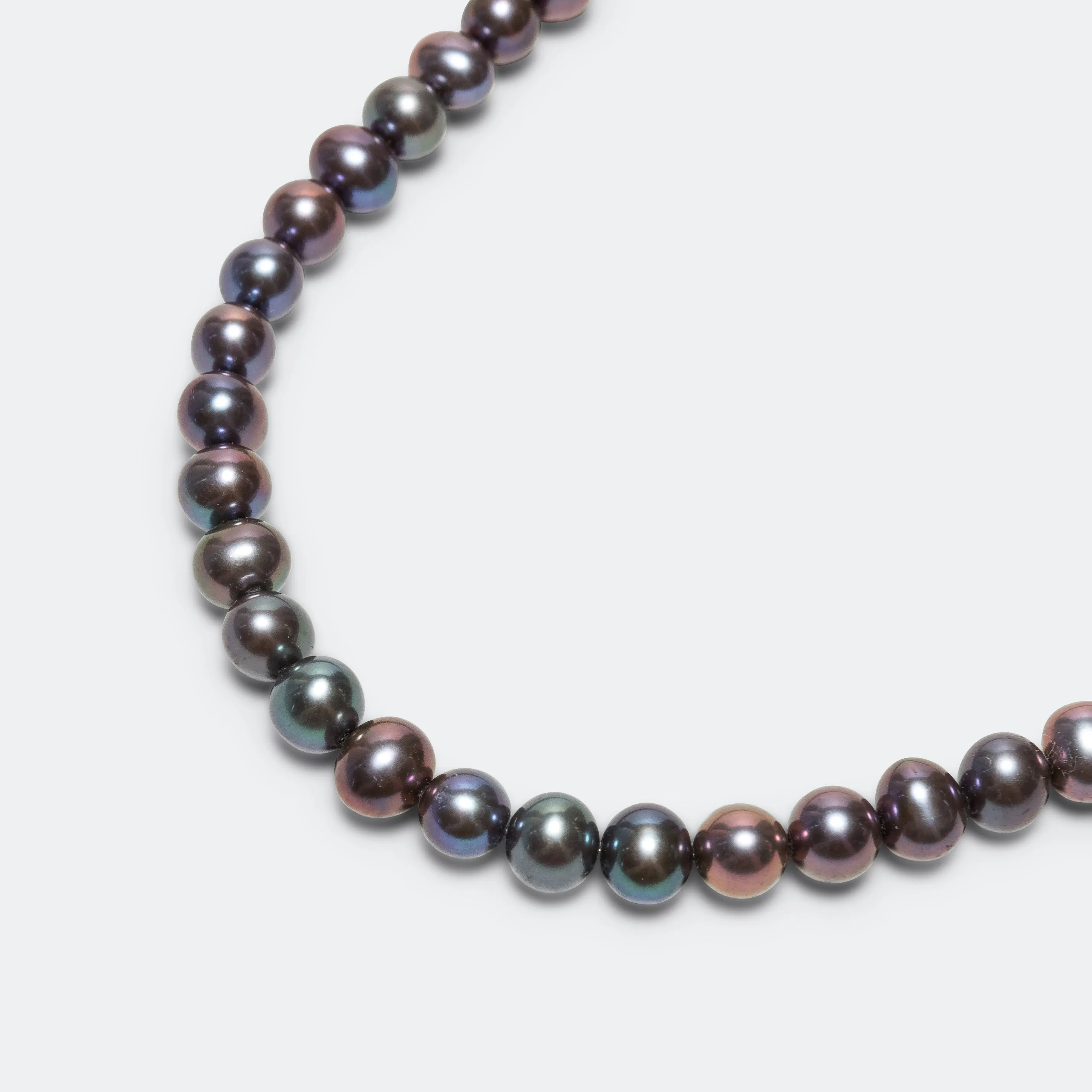 Night Pearl Necklace - 925 Silver