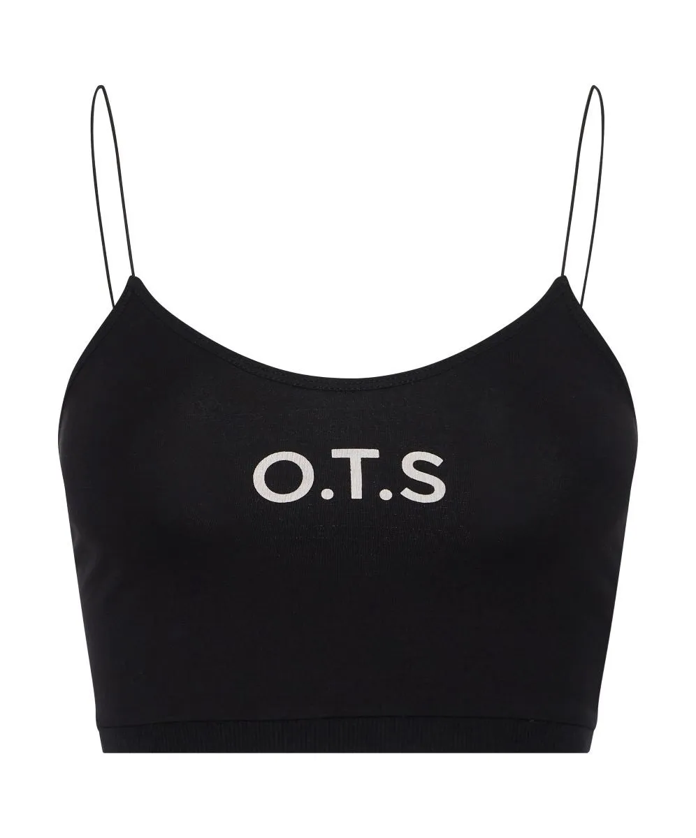 OTS STRING BACK BOXER CROP BLACK