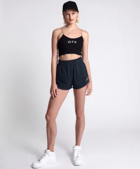 OTS STRING BACK BOXER CROP BLACK