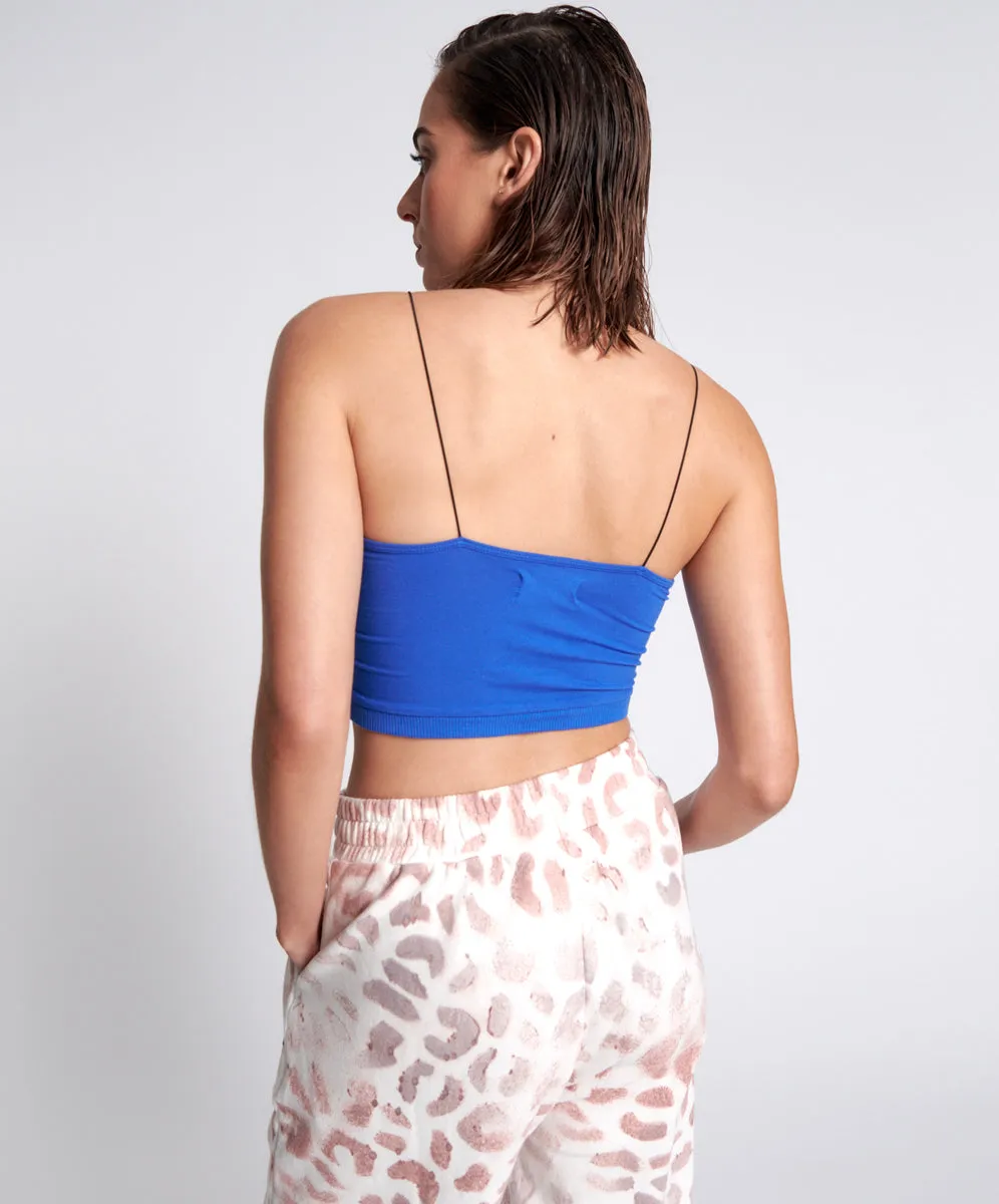 O.T.S String Crop Top - Electric Blue