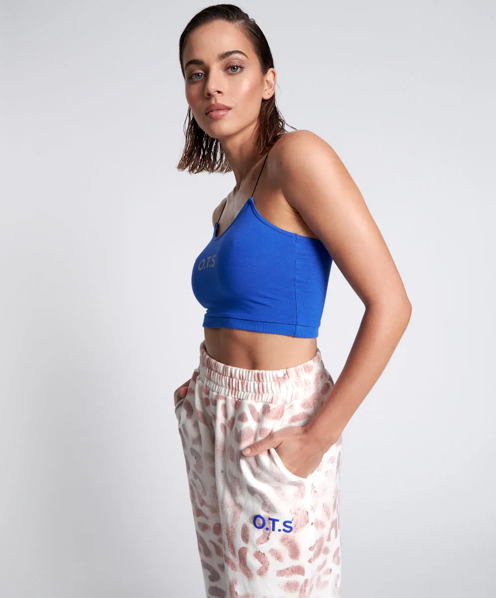 O.T.S String Crop Top - Electric Blue