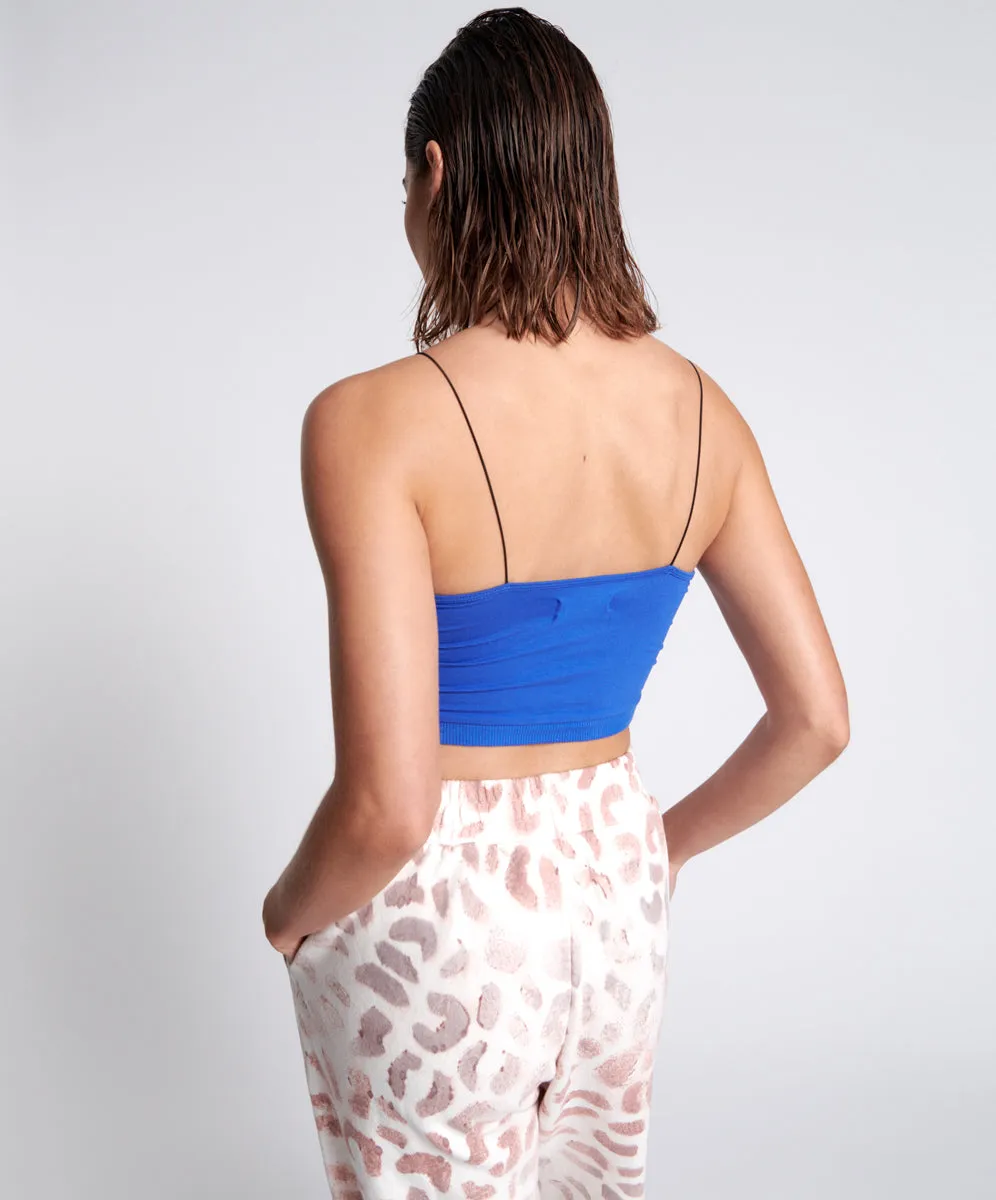 O.T.S String Crop Top - Electric Blue