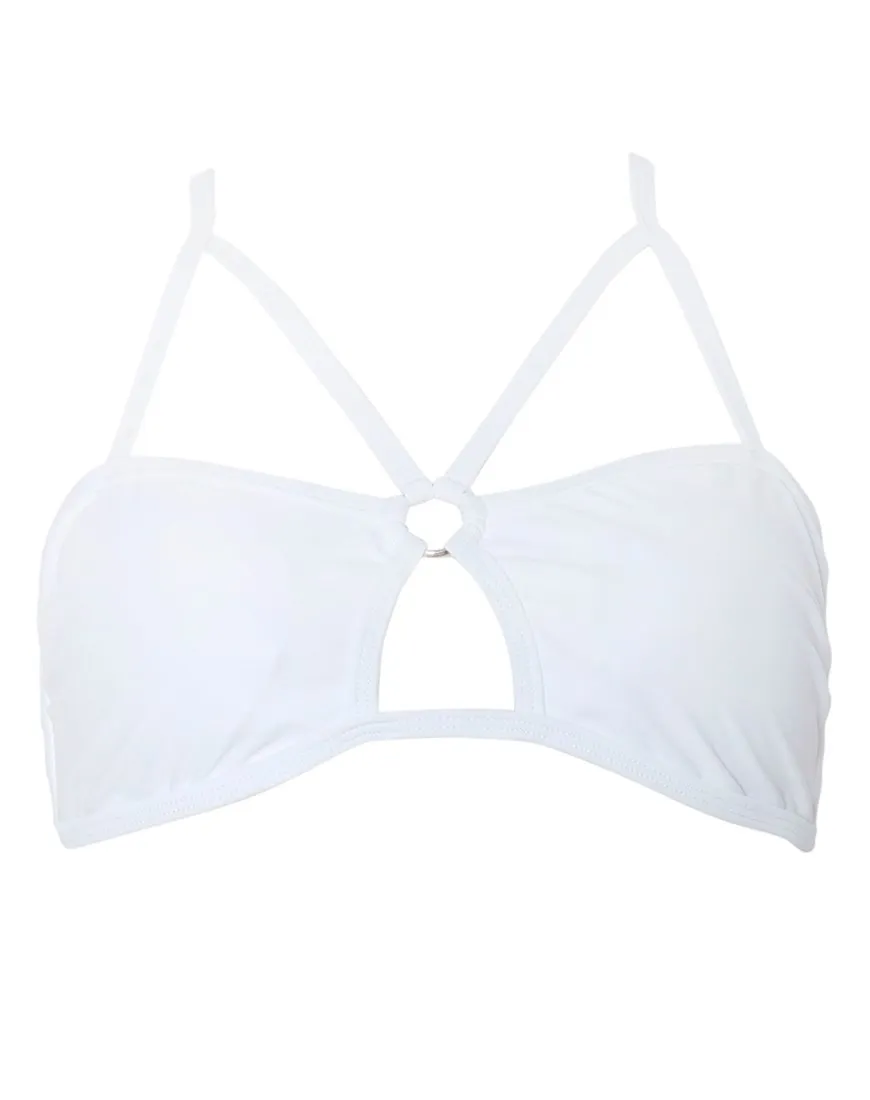 Pavlona Bikini Top in White