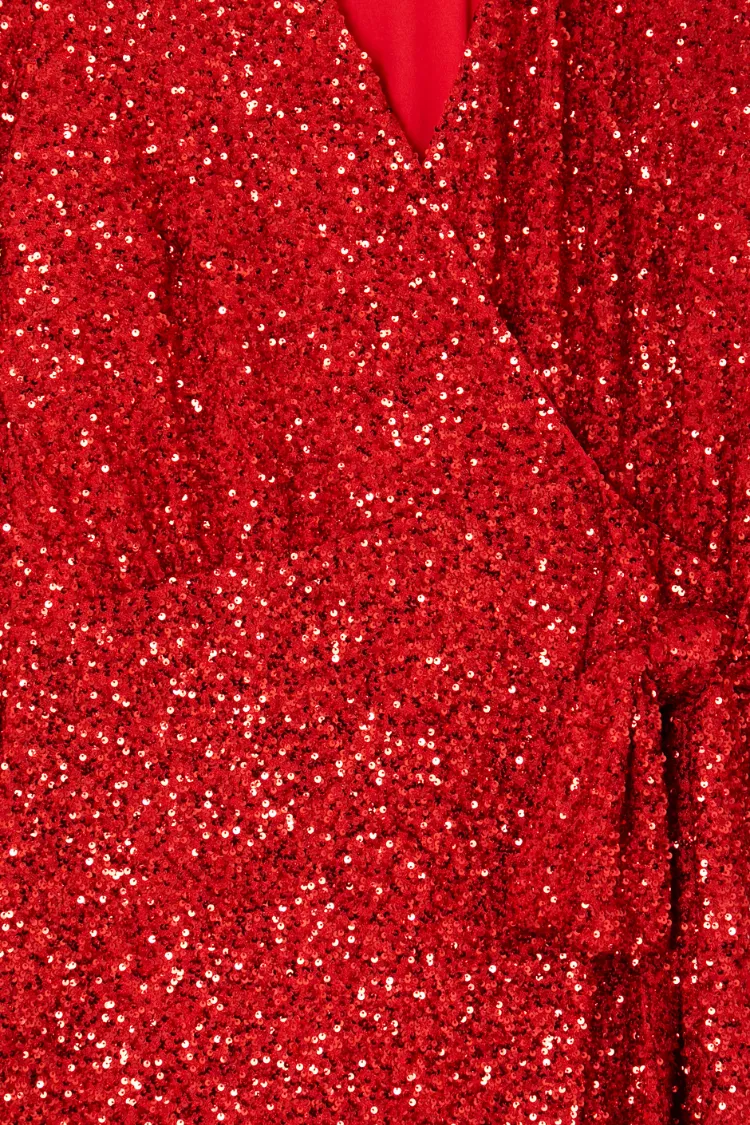 Red Sequin Mini Vienna Dress Petite