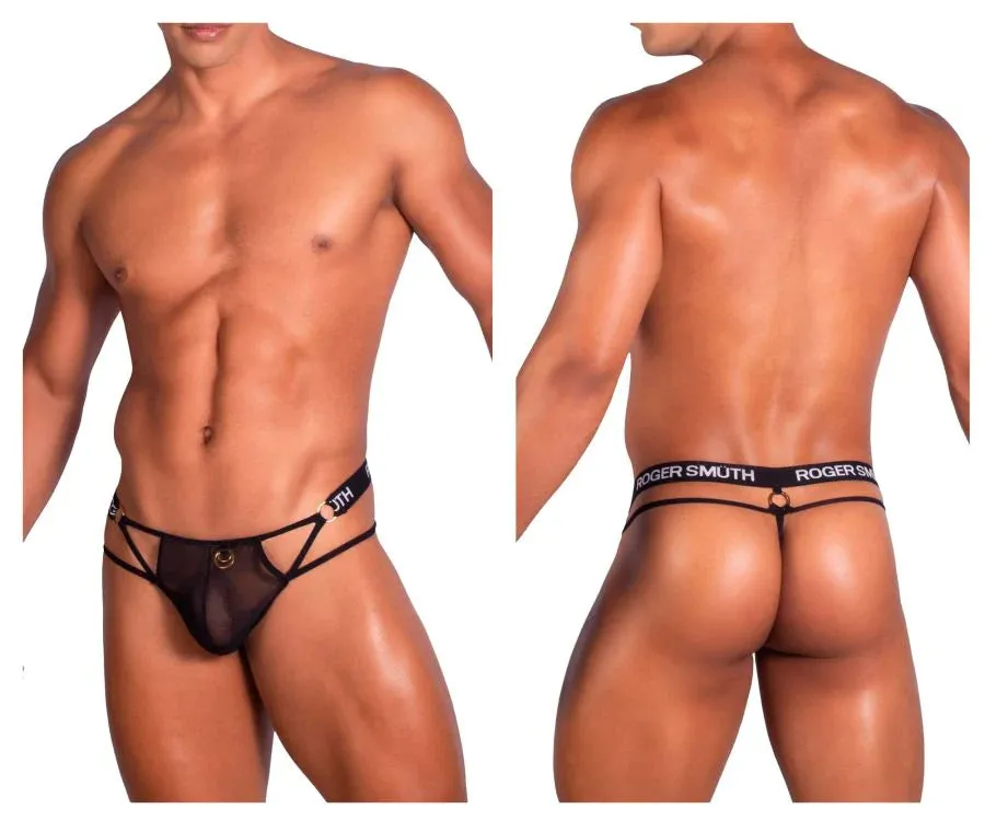 Roger Smuth RS073 Sheer See Through Strappy G-String Black