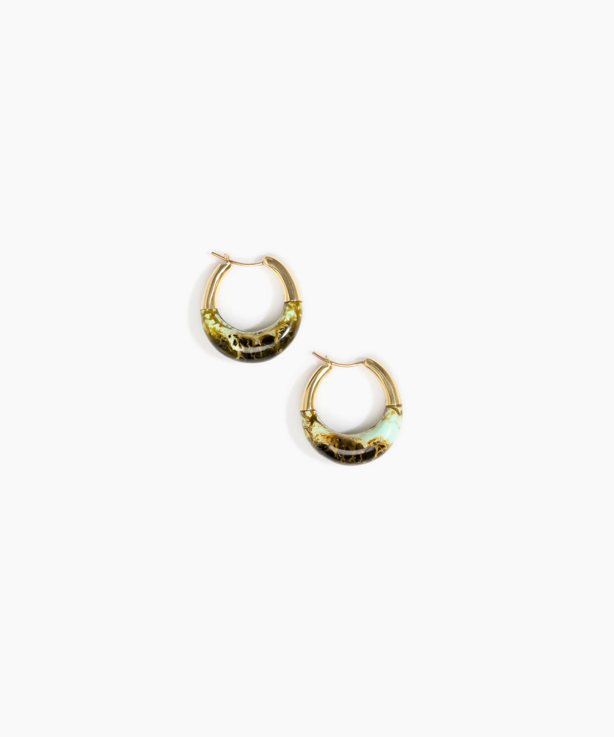 Small Horn Hoop Earrings