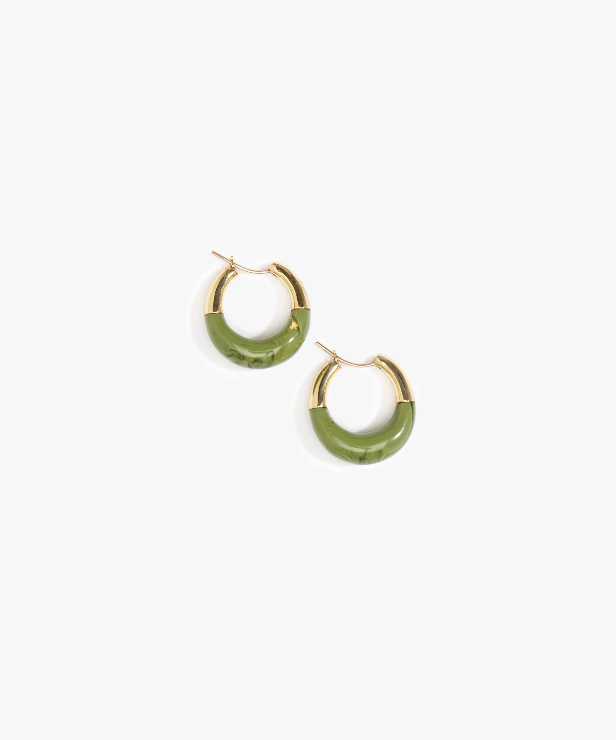 Small Horn Hoop Earrings