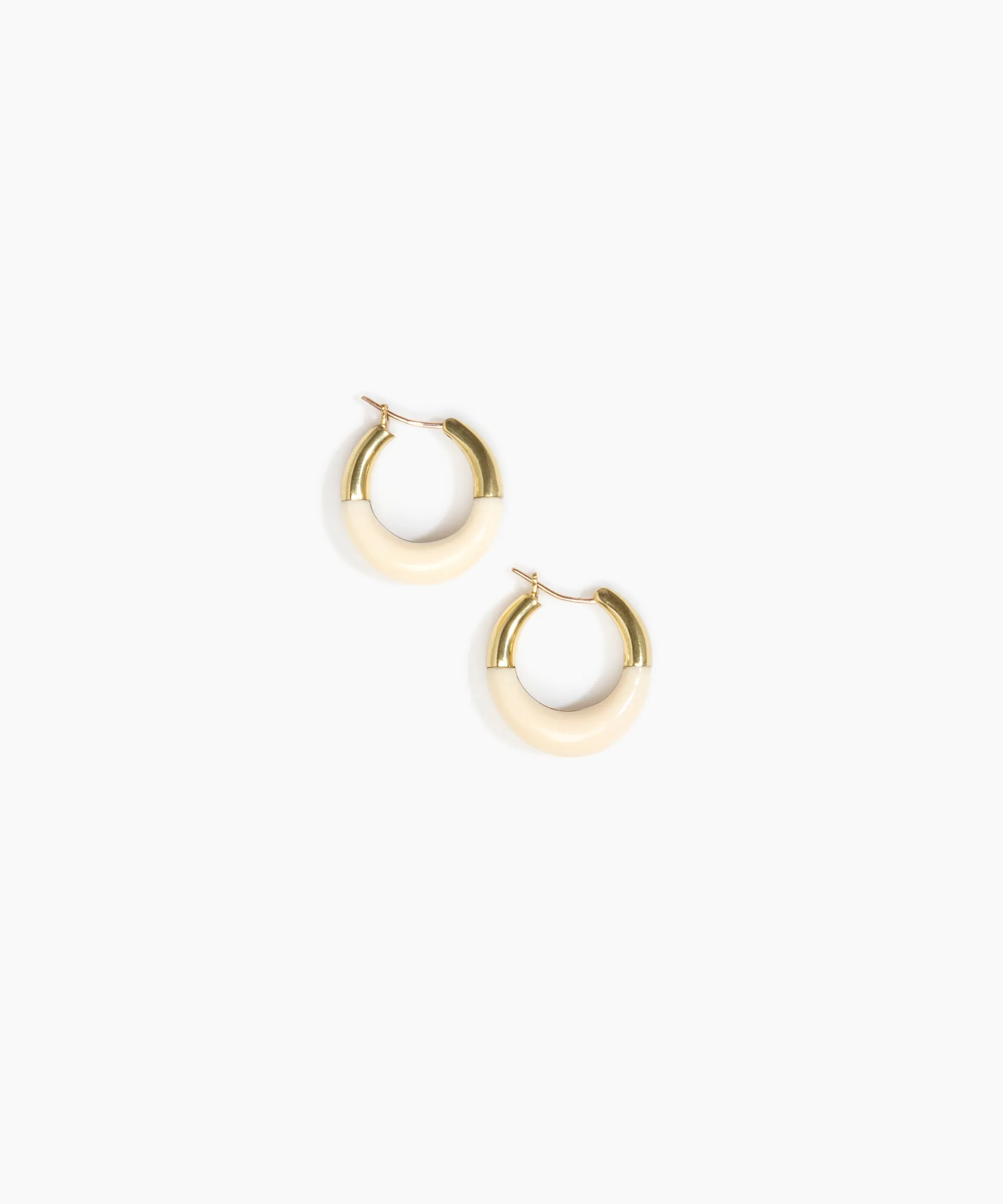 Small Horn Hoop Earrings