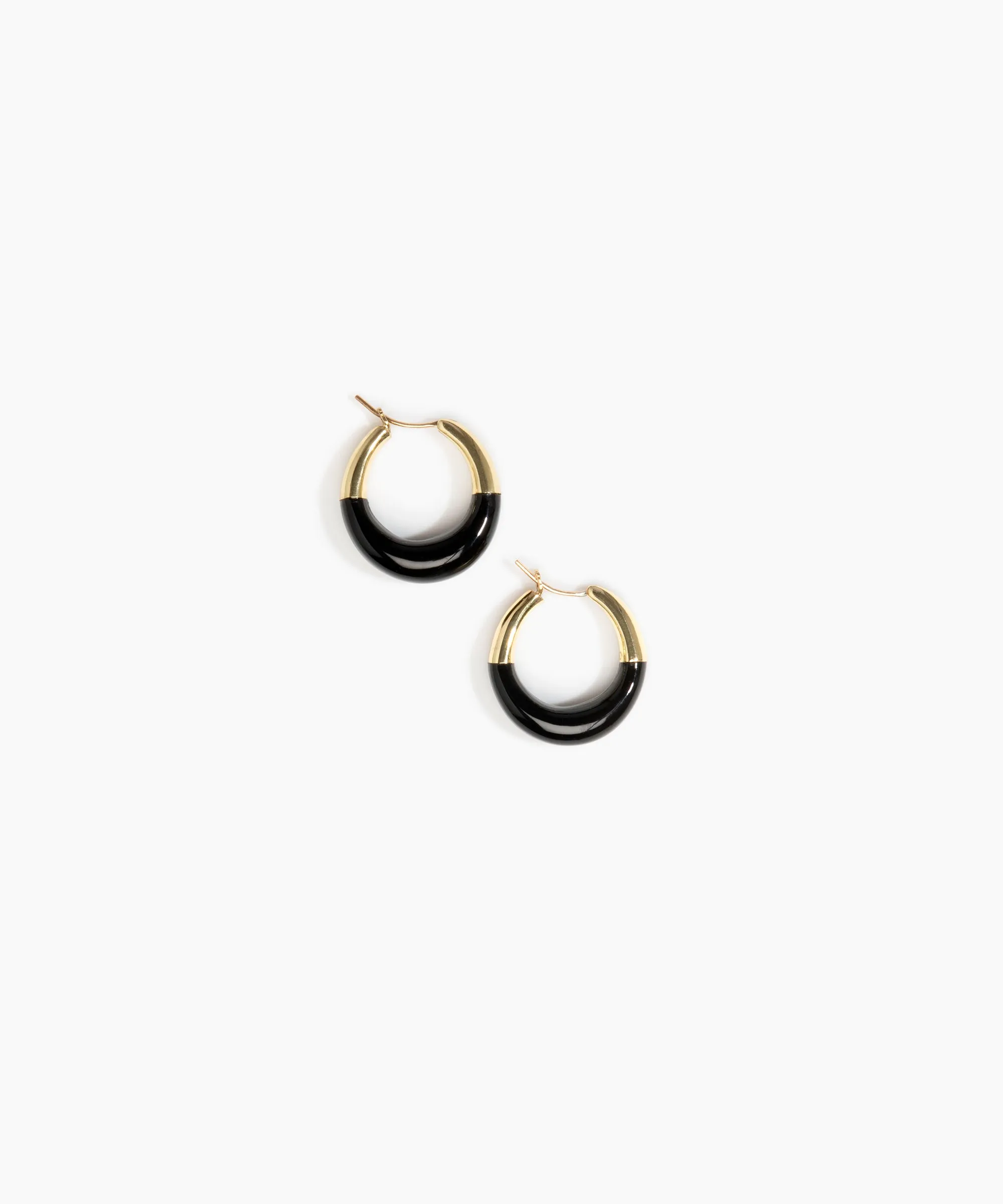 Small Horn Hoop Earrings