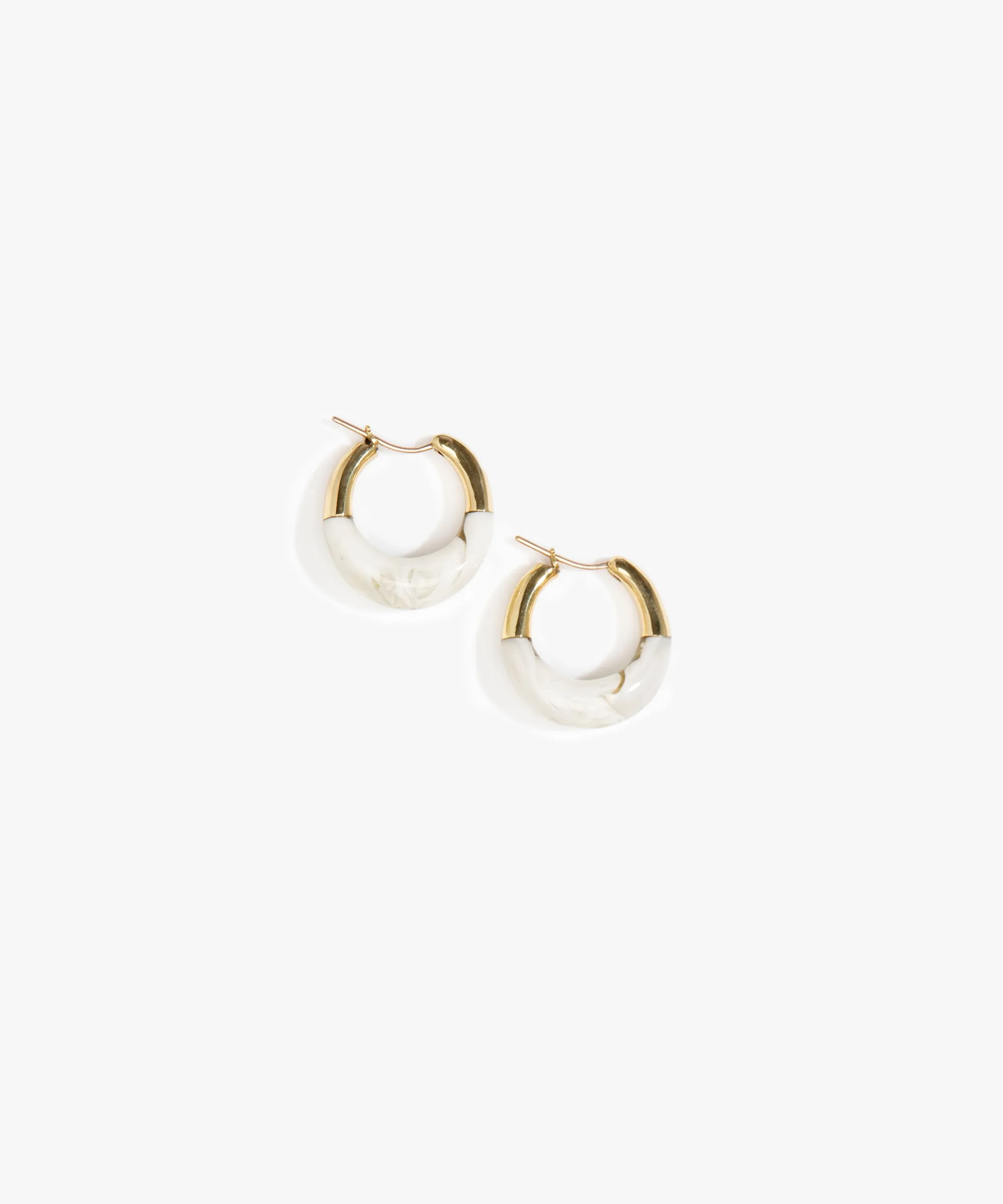 Small Horn Hoop Earrings