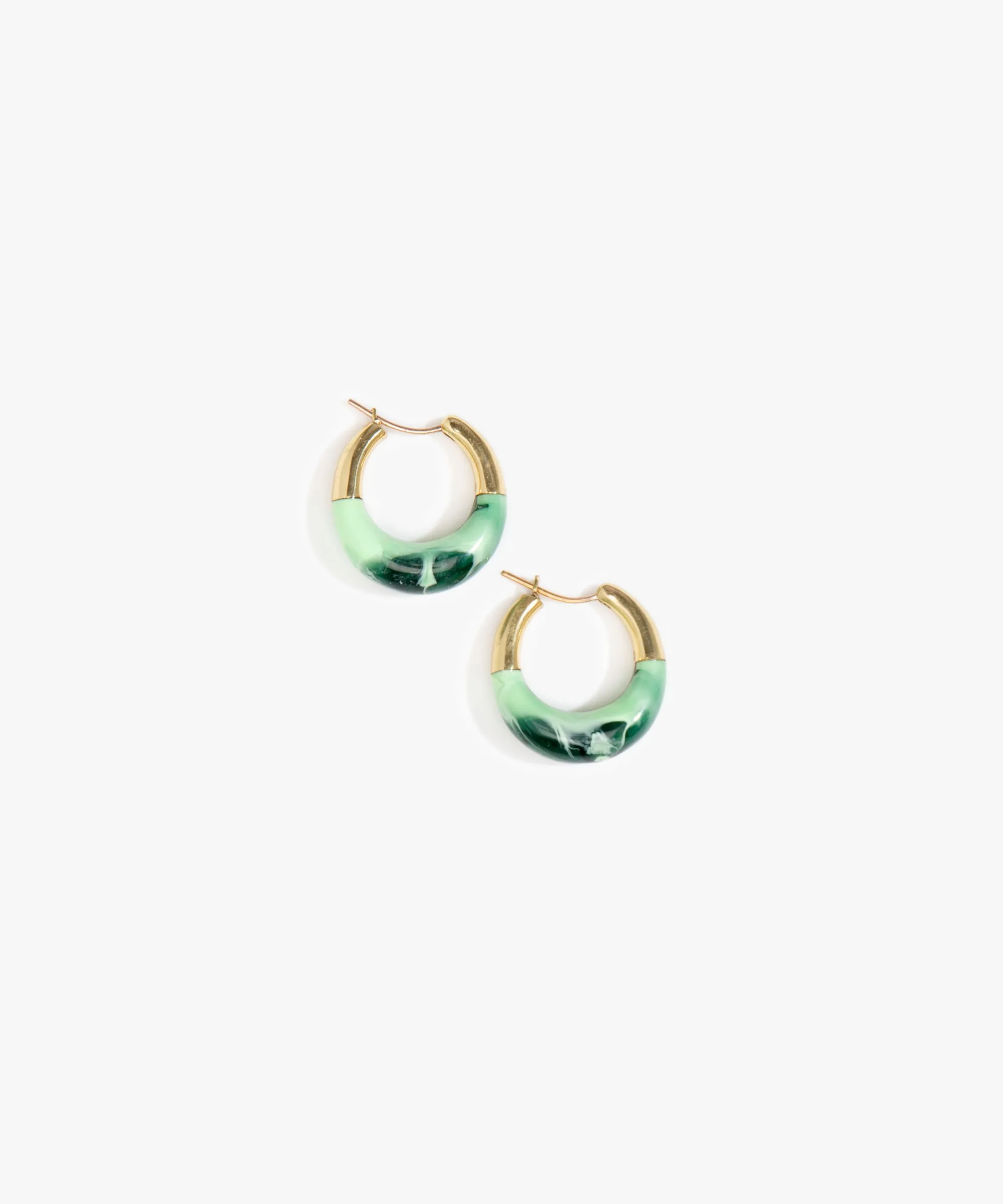 Small Horn Hoop Earrings