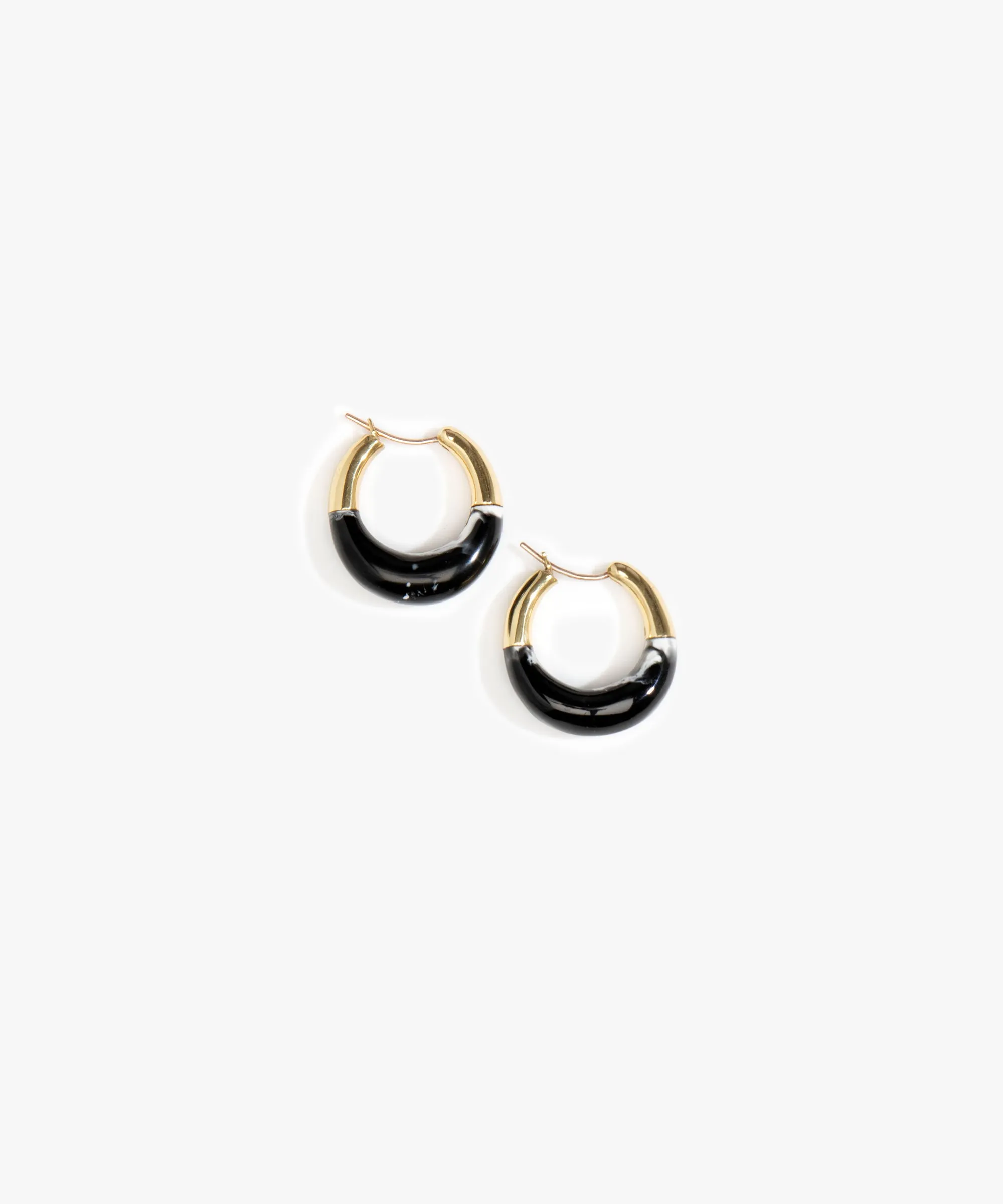 Small Horn Hoop Earrings